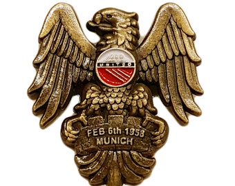 Vereinigte Abzeichen München Jubiläum 1958 Pokal Abschluss Phoenix Geschenk