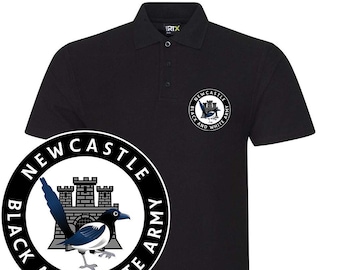 Newcastle Pocket Crest Poloshirt Herren Fanmade Merchandise Tshirt