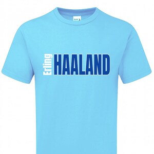 Childrens Manchester City Erling HAALAND TSHIRT (Banner) Kids