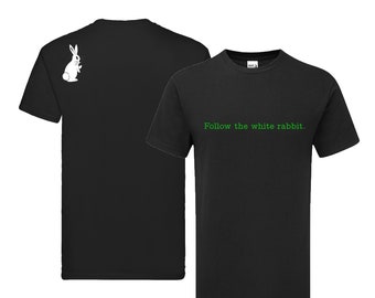 FOLLOW The WHITE RABBIT Mens Tshirt