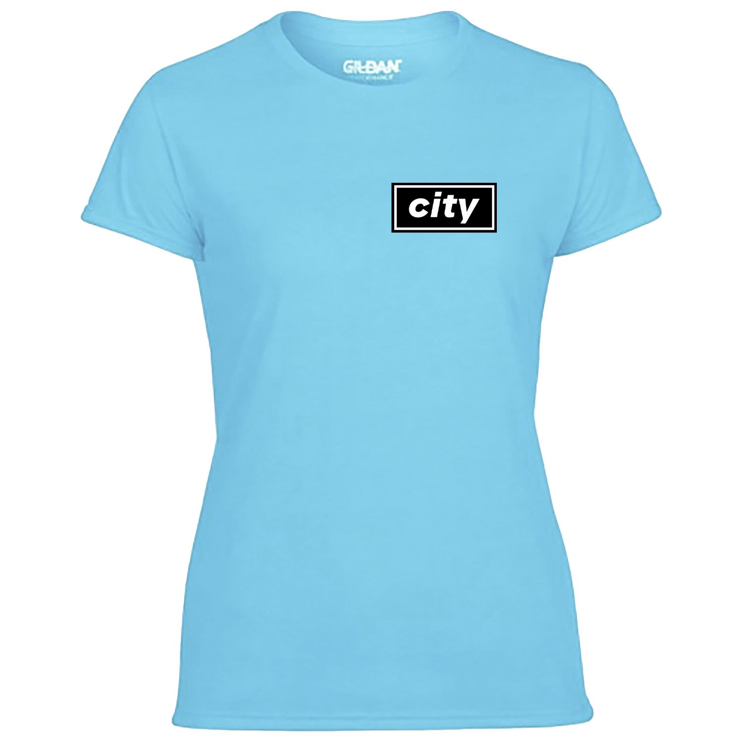 CITY Pocket Logo TSHIRT Unofficial Mancunian Oasis Inspired Design