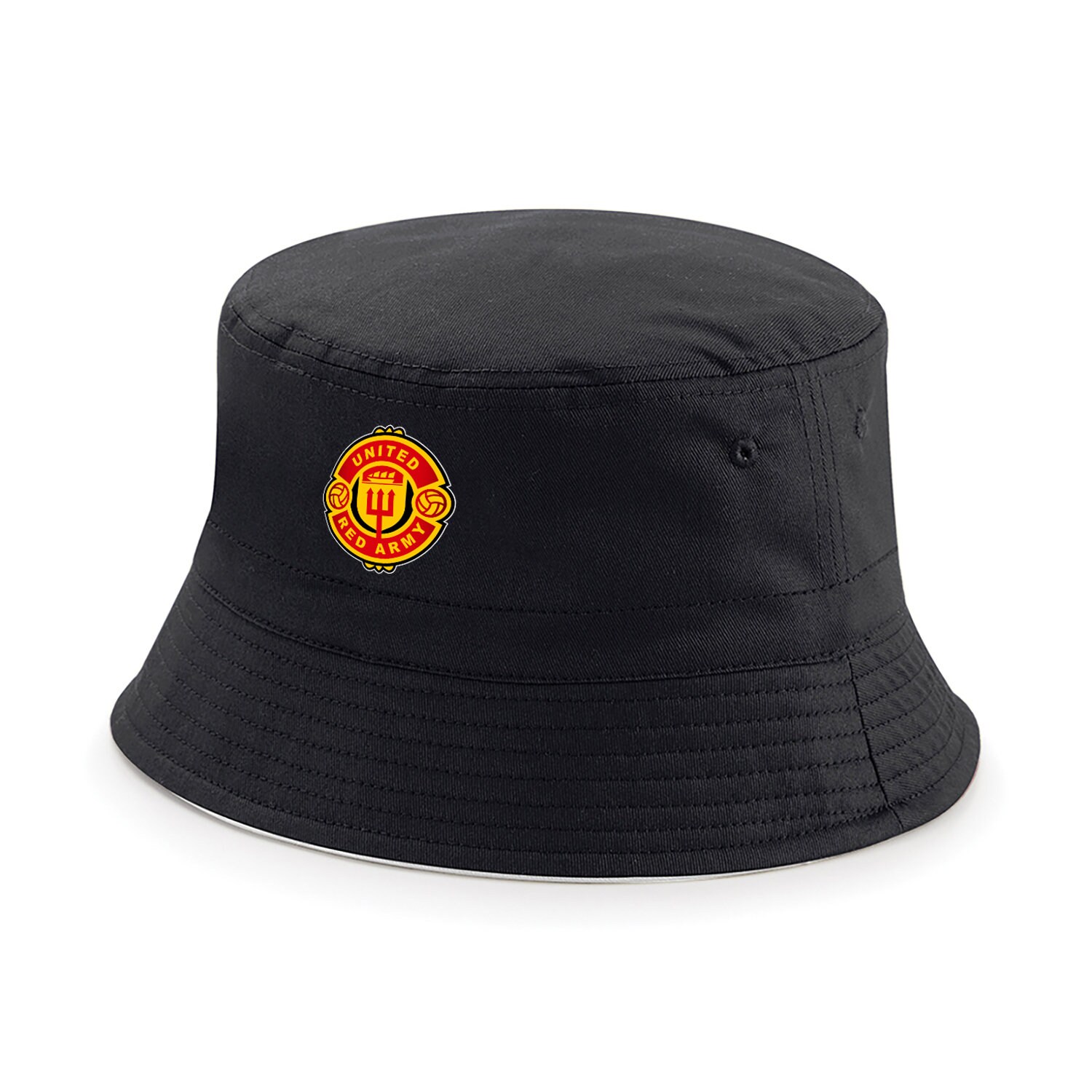 UNITED Red Army Crest Fanmade Bucket Hat Printed Logo India