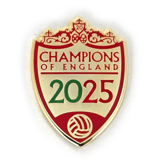 Liverpool 20 League Champions of England BADGE 2025 Times Premier