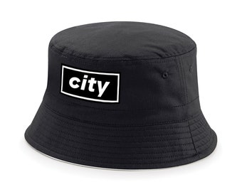 CITY Logo BUCKET Hat Unofficial Mancunian Oasis Inspired