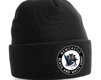 Newcastle Black CREST Fanmade HAT Printed Logo Bronx Turn Up