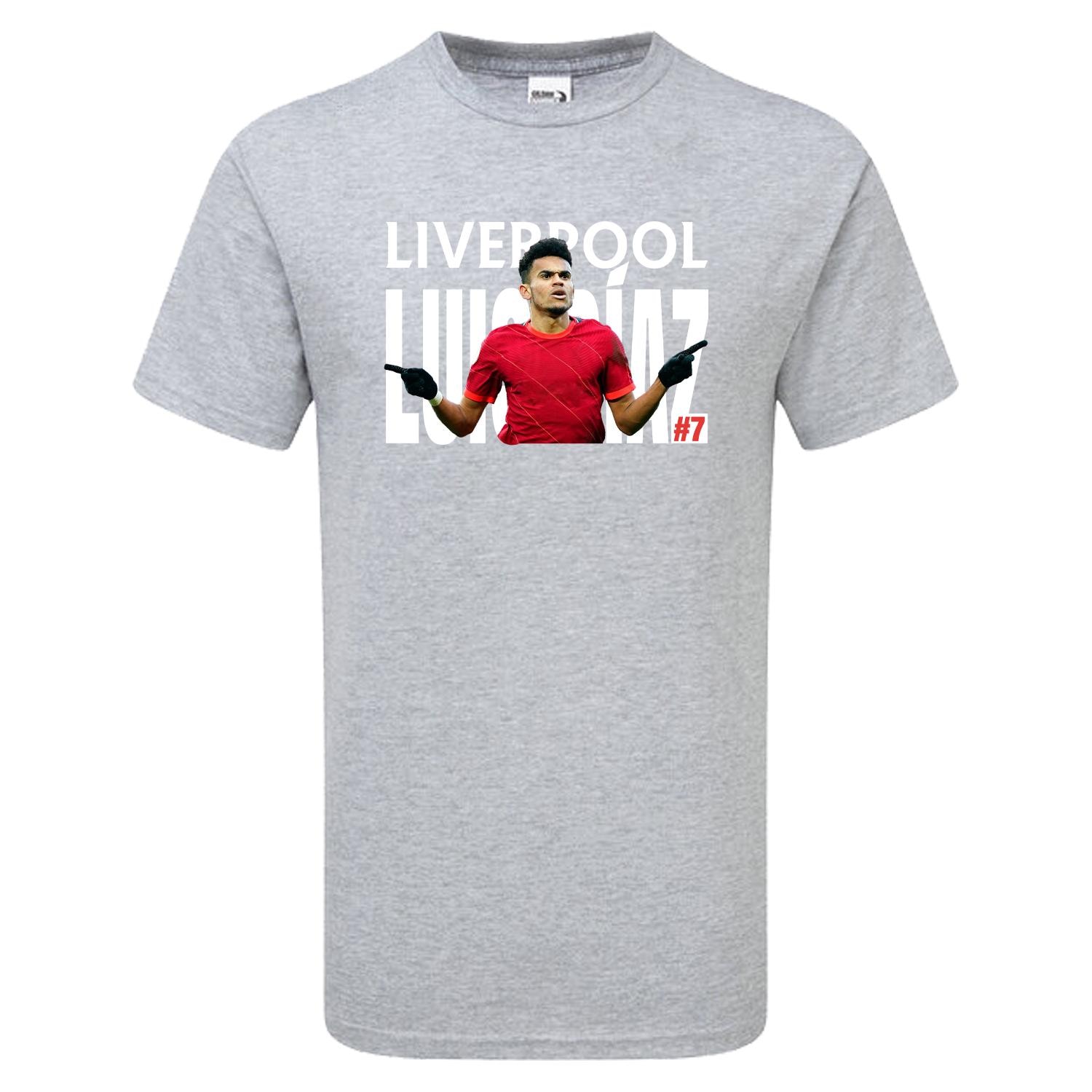 7 ルイス・ディアス リバプール ファンメイド Tシャツ メンズ 非公式