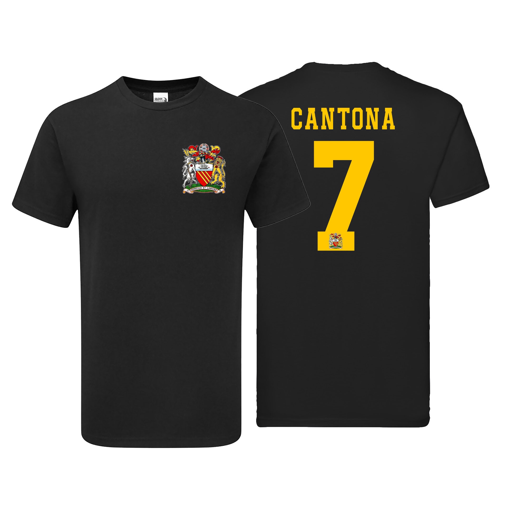 超希少 Vintage NIKE ERIC CANTONA Tシャツ マンU Eric Cantona 7 KIT Tshirt Mens Fanmade Merchandise (black Stroke