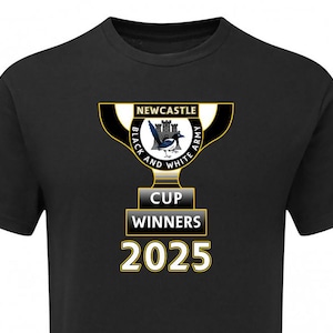 League Cup Winners TROPHY 2025 Newcastle Tshirt Mens Fanmade Merchandise