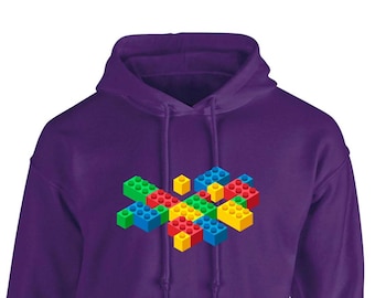 Sudadera con capucha Bricks Blocks para hombre y mujer