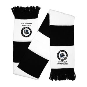League Cup WINNERS 2025 Crest Newcastle Scarf Fanmade Merchandise Printed Logo
