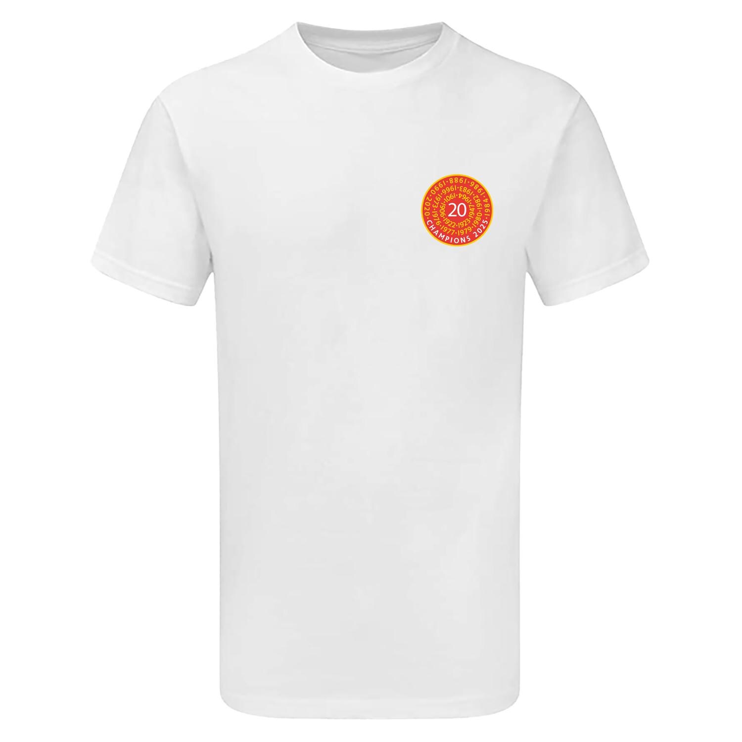 リバプール 20 リーグチャンピオン イングランド Tシャツ 2025 勝利の