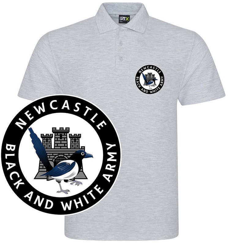 Newcastle Pocket Crest Polo Shirt Mens Fanmade Merchandise Tshirt image 7
