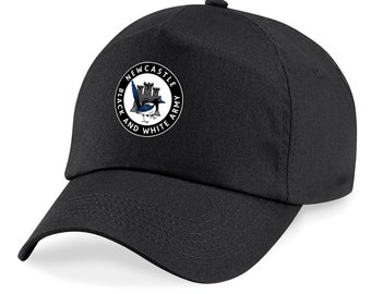 Newcastle CREST Fanmade Black Cap Printed Logo