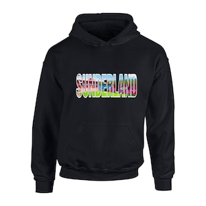 Barn Sunderland Stadium Hoodie Fanmade Merchandise Barn UTAN DRAGSNÖREN