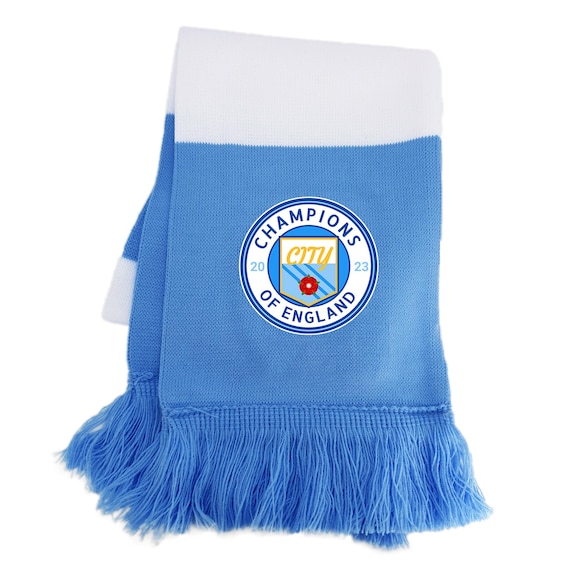 Manchester City Champions of England 2023 SCARF Fanmade