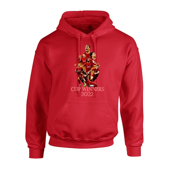 Liverpool PLAYERS League Cup WINNERS 2022 Fanmade RED Hoodie
