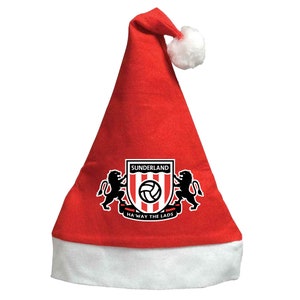 Sunderland Large Crest Inoffizielle Weihnachtsmütze Fanmade Merchandise Gedrucktes Logo