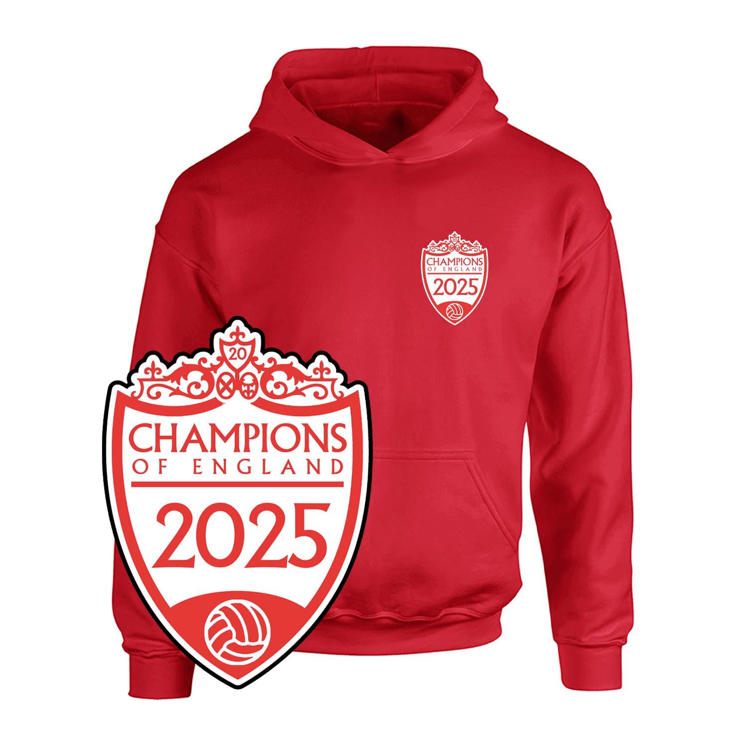 子供用リバプール 2025 イングランドリーグチャンピオン パーカー