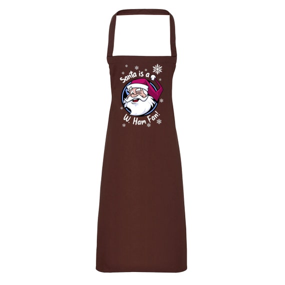 サンタさんはW・ハムファン！エプロン ファンメイドのクリスマスグッズ