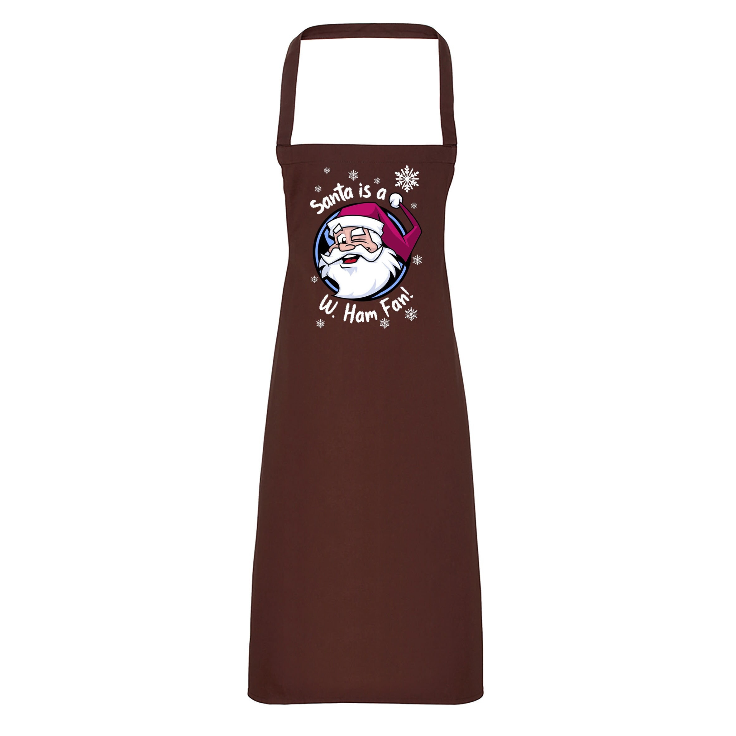 サンタさんはW・ハムファン！エプロン ファンメイドのクリスマスグッズ