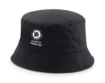 League Cup WINNERS 2025 Newcastle CREST Fanmade Printed Logo Bucket Hat