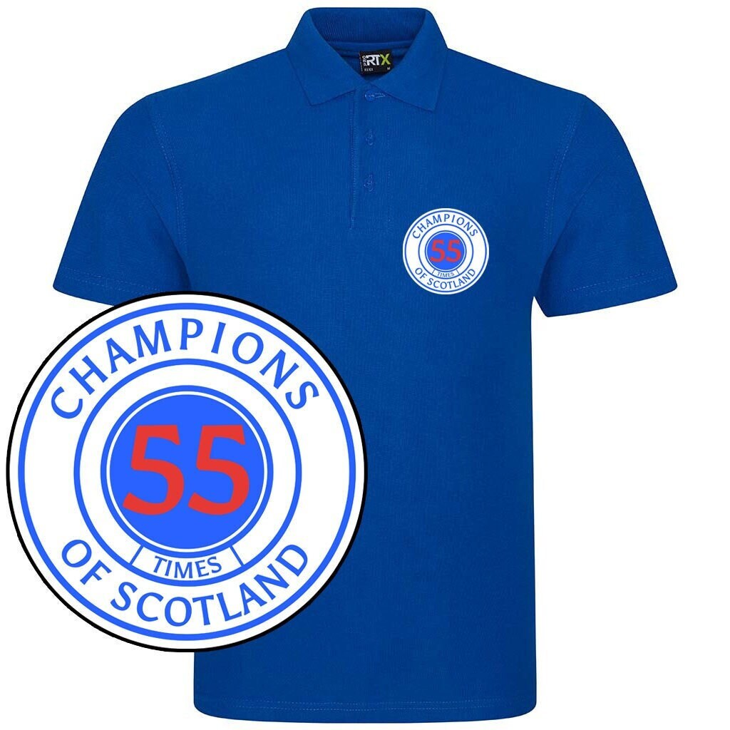 Glasgow Rangers Polo Shirt Etsy