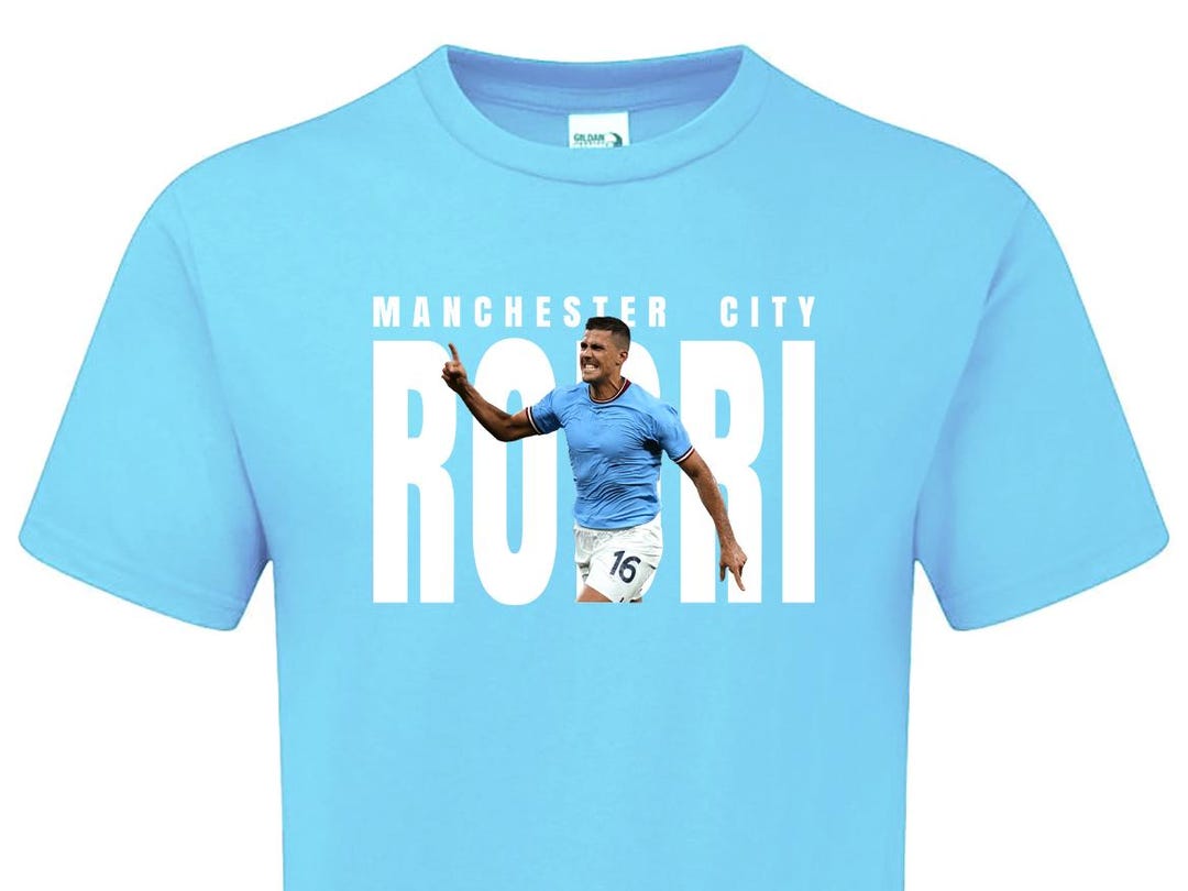 子供用 16 ロドリゴ RODRI シティ Tシャツ ファンメイド商品