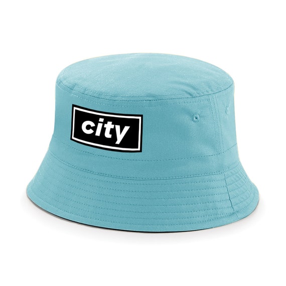 CITY Logo BUCKET Hat Unofficial Mancunian Oasis Inspired