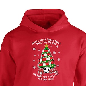 Barnens A.F.C. Julgranshoodie Fanmade AFC Kids UTAN DRAGSNÖREN