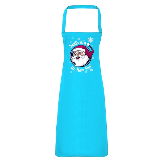 サンタさんはW・ハムファン！エプロン ファンメイドのクリスマスグッズ