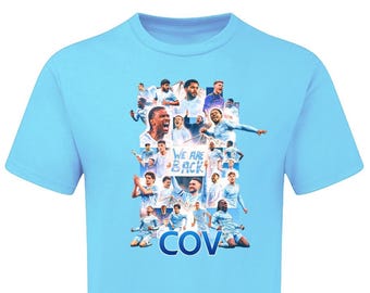 Coventry City We Are Back! Players 2026 TSHIRT Unofficial Premier Promotion Mens