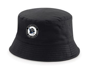 Newcastle Fanmade Black Bucket Hat Printed Logo Crest