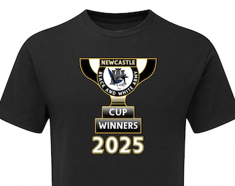 Kinder League Cup Trophy Sieger 2025 Newcastle Tshirt Fanmade Merchandise KIDS