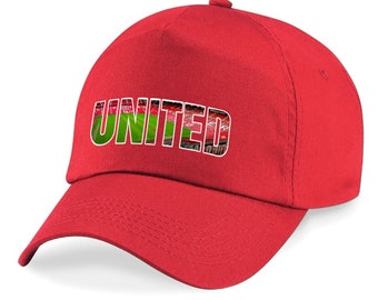 United Fanmade RED Cap Printed Logo 