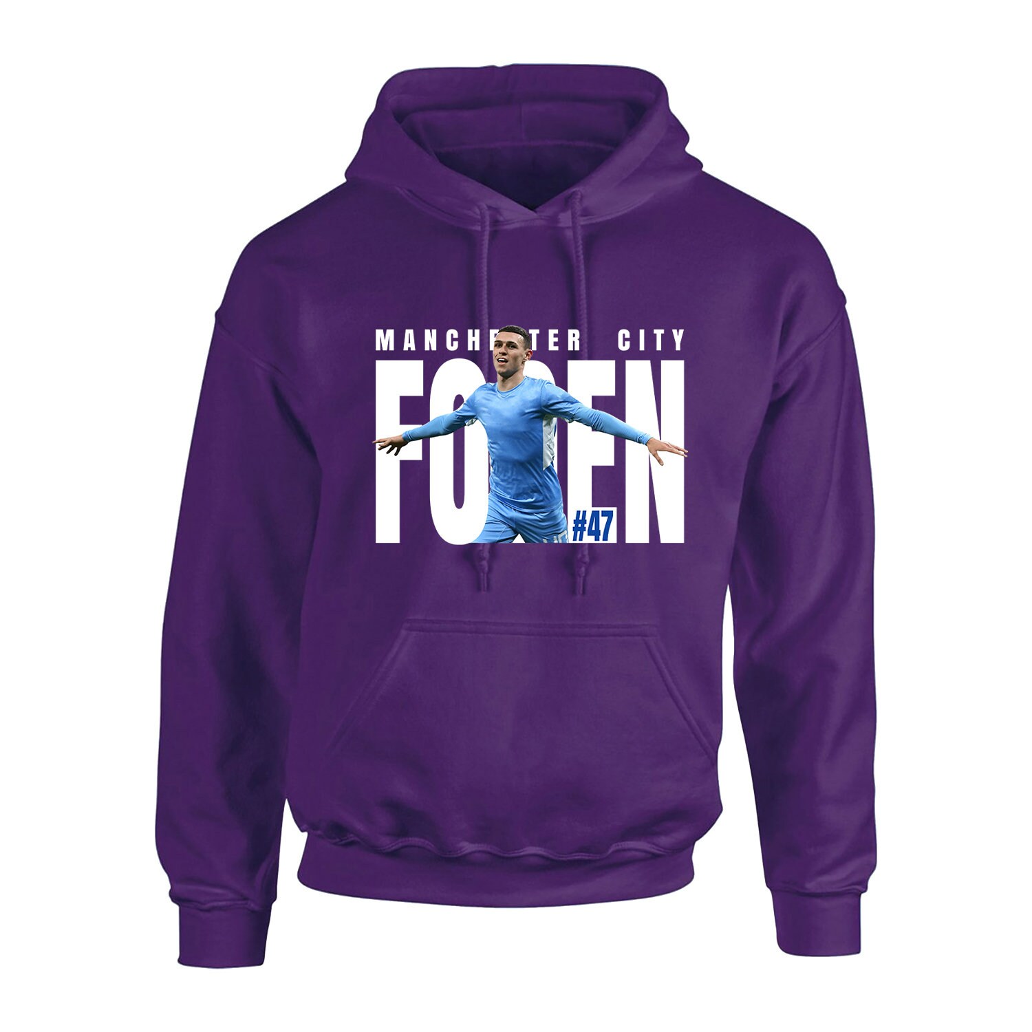 ウェア Manchester City 23/24 1st Phil Foden 47 Phil FODEN 47 HOODIE City Mens & Womens Fanmade Merchandise