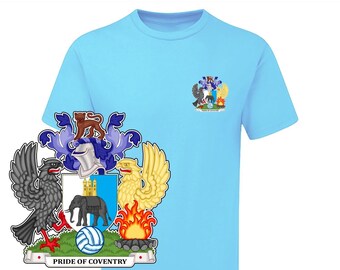 Childrens Coventry City Pocket Crest TSHIRT Unofficial KIDS