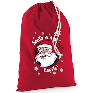 Santa is a Kopite! Liverpool Christmas Presents Sack Unofficial Merchandise