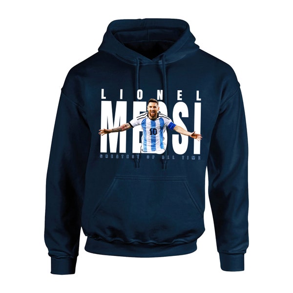 Lionel Messi GOAT Hoodie Mens & Womens Fanmade Merchandise