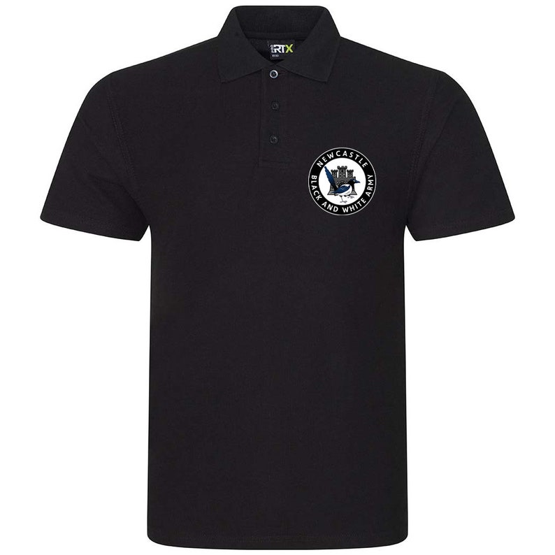 Newcastle Pocket Crest Polo Shirt Mens Fanmade Merchandise Tshirt image 3