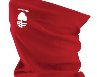 Nottingham Crest Snood Neck Warmer Thin Printed Scarf Mask