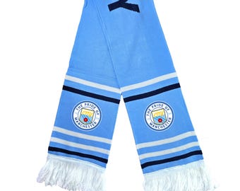 Pride of Manchester City SCARF Unofficial Merchandise Manchester Printed Logo