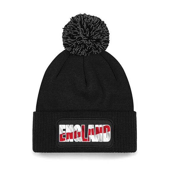 England Flag BOBBLE Hat Euro World Football Rugby Cup Team Printed Logo Etsy