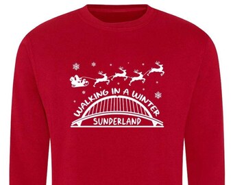 子供用冬用サンダーランドスウェットシャツ スクールパーティジャンパー 非公式キッズ 紐なし