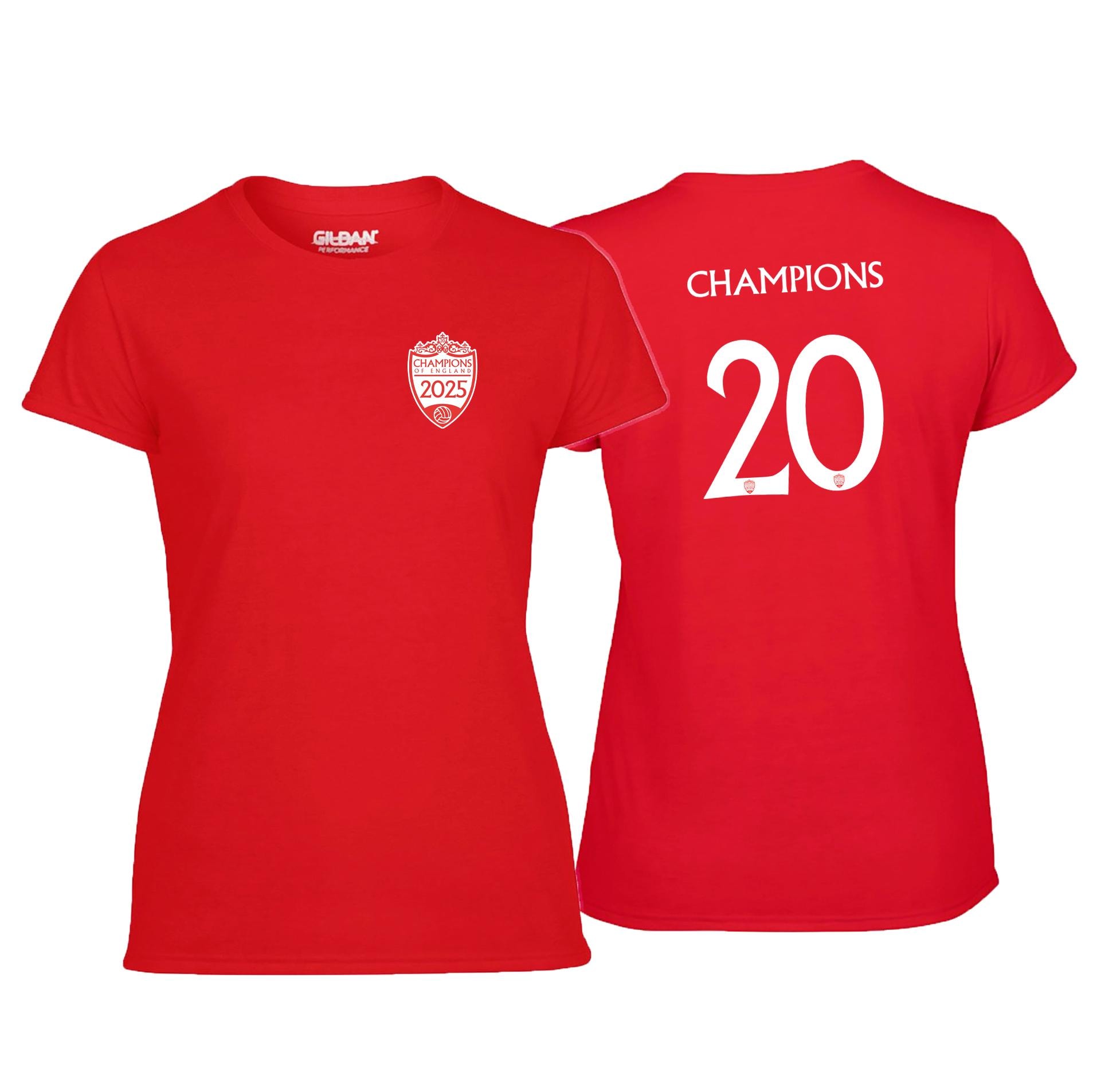 リヴァプール　優勝記念2025 Tシャツ M リバプール 2025 リーグチャンピオン イングランド キット Tシャツ