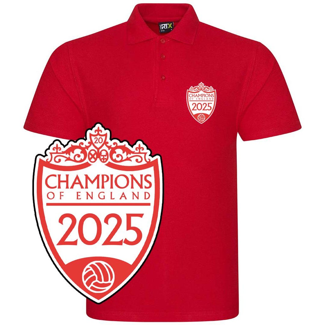 Liverpool 20 League Champions Of England Polo Shirt 2025 Shankly Photo Inspiration
