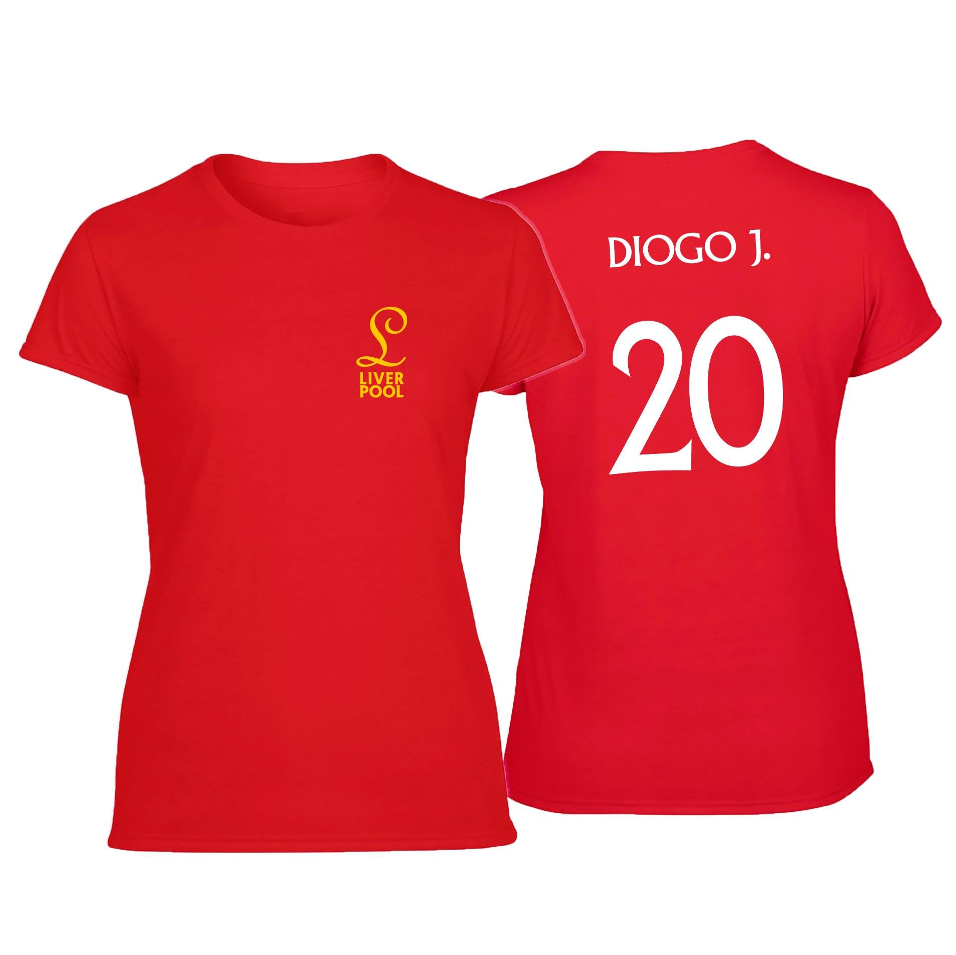 リバプール ディオゴ J. 20 ジョタ キット Tシャツ クレスト 非公式