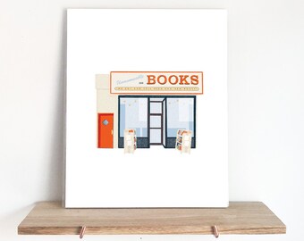 Unnameable Books Print - 8x10 - Art Print - Home Decor - Office Decor - Gift ideas - Brooklyn gifts - Tangible New York