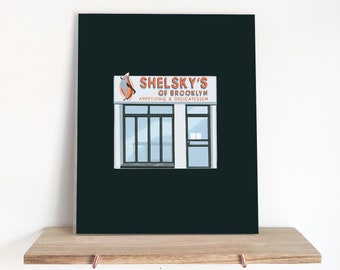 Shelsky's Print - 8x10 - Art Print - Home Decor - Office Decor - Gift ideas - Brooklyn gifts - Tangible New York