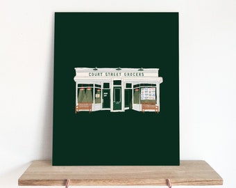 Court Street Grocers: The Original - Print - 8x10 - Art Print - Home Decor - Office Decor - Gift ideas - Brooklyn gifts - Tangible New York