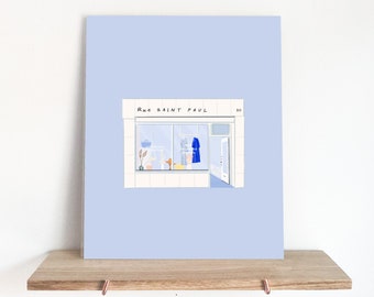 Rue Saint Paul Print - 8x10 - Art Print - Home Decor - Office Decor - Gift ideas - Brooklyn gifts - Tangible New York